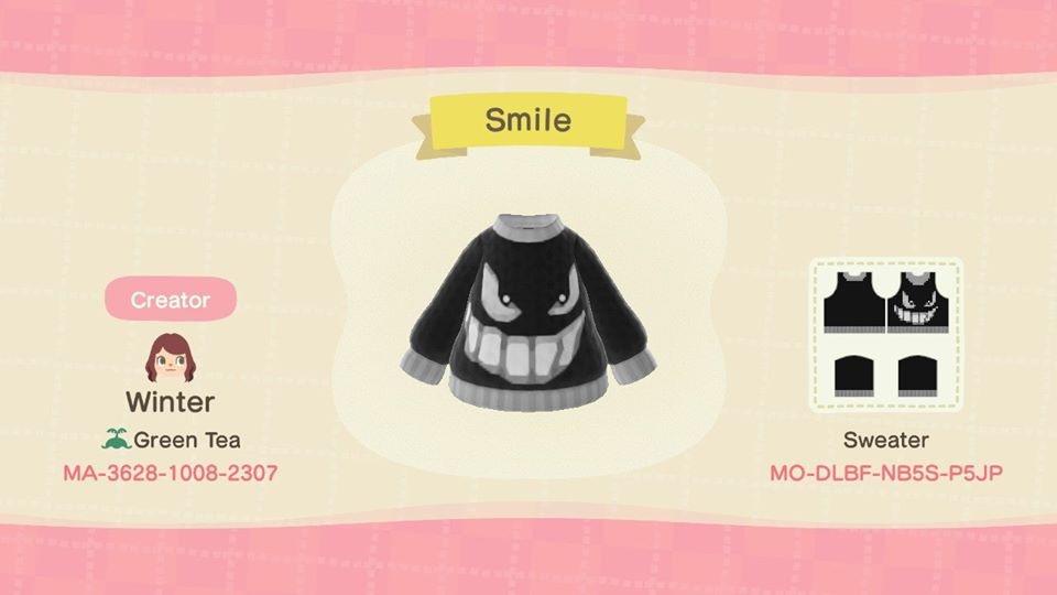 Animal Crossing Design Code: MO-DLBF-NBSS-P5JP Smile