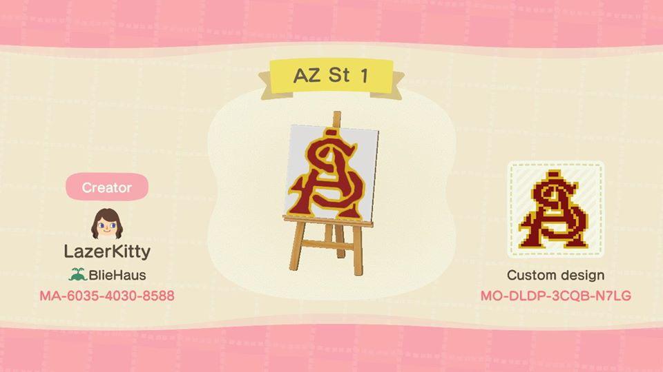 Animal Crossing Design Code: MO-DLDP-3CQB-N7LG Arizona State