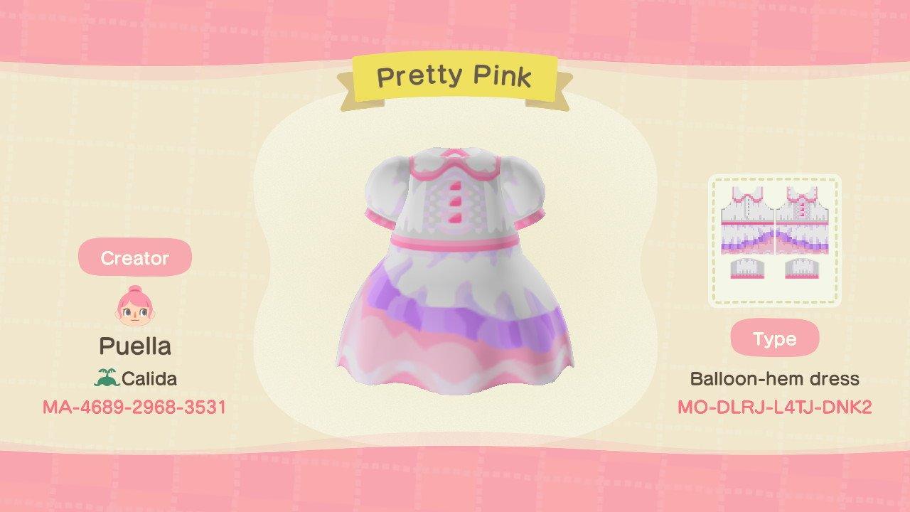 Animal Crossing Design Code: MO-DLRJ-L4TJ-DNK2 Pretty Pink