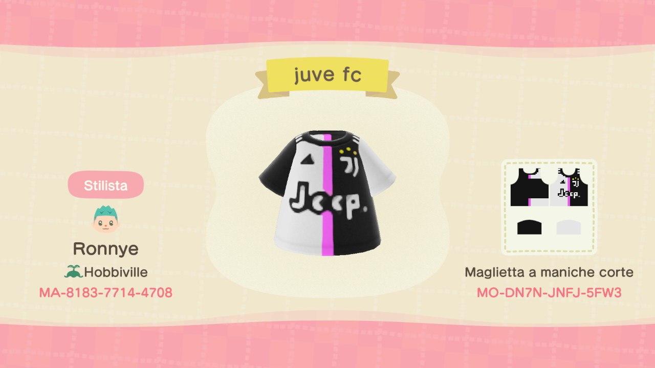 Animal Crossing Design Code: MO-DN7N-JNFJ-5FW3 Juventus