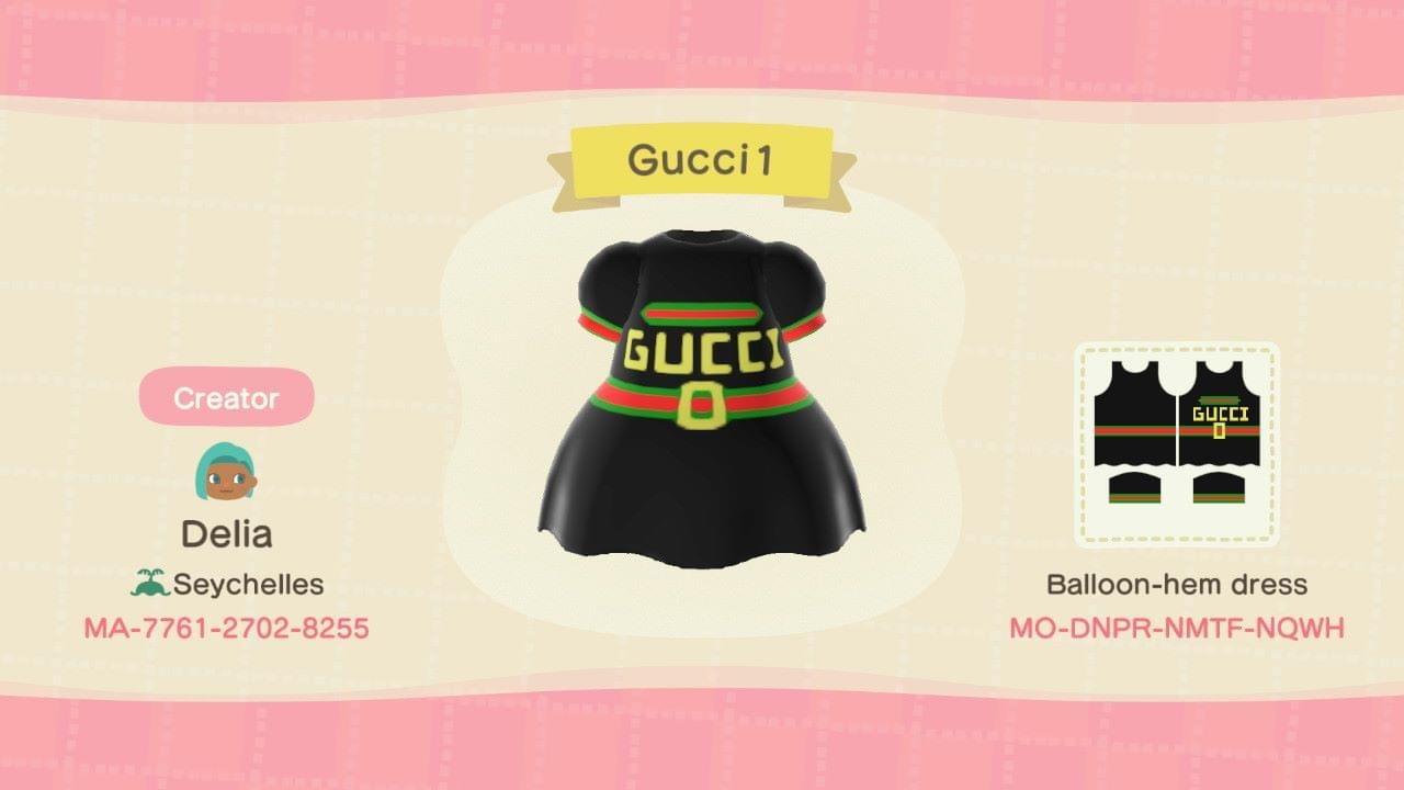 Animal Crossing Design Code: MO-DNPR-NMTF-NQWH Gucci One