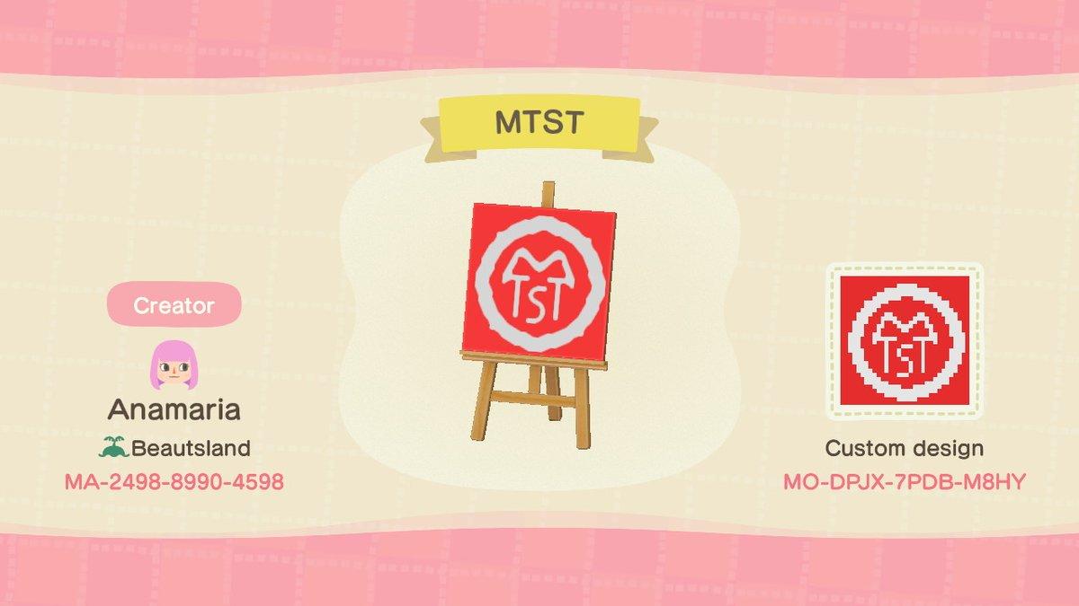 Animal Crossing Design Code: MO-DPJX-7PDB-M8HY MTST