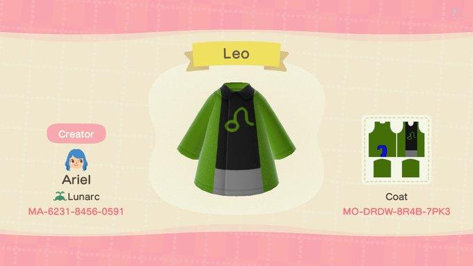 Animal Crossing Design Code: MO-DRDW-8R4B-7PK3 Homestuck Leo