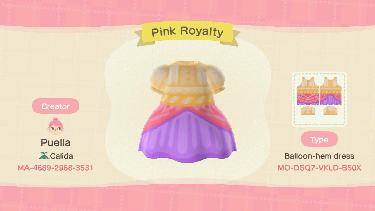 Animal Crossing Design Code: MO-DSQ7-VKLD-B50X Pink Royalty-Update
