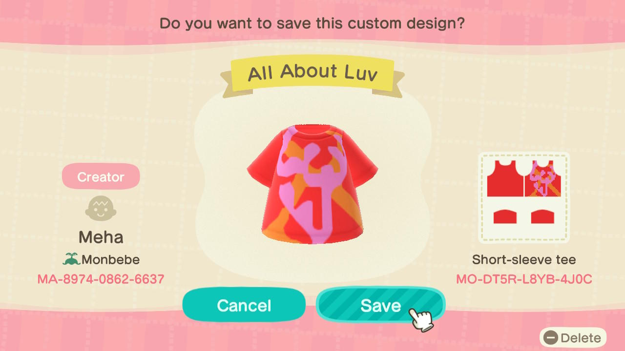 Animal Crossing Design Code: MO-DT5R-L8YB-4J0C Monsta X Album