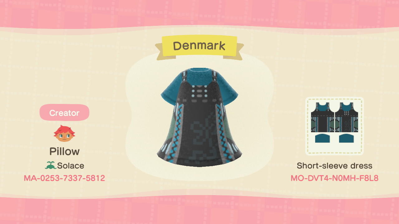 Animal Crossing Design Code: MO-DVT4-N0MH-F8L8 Denmark