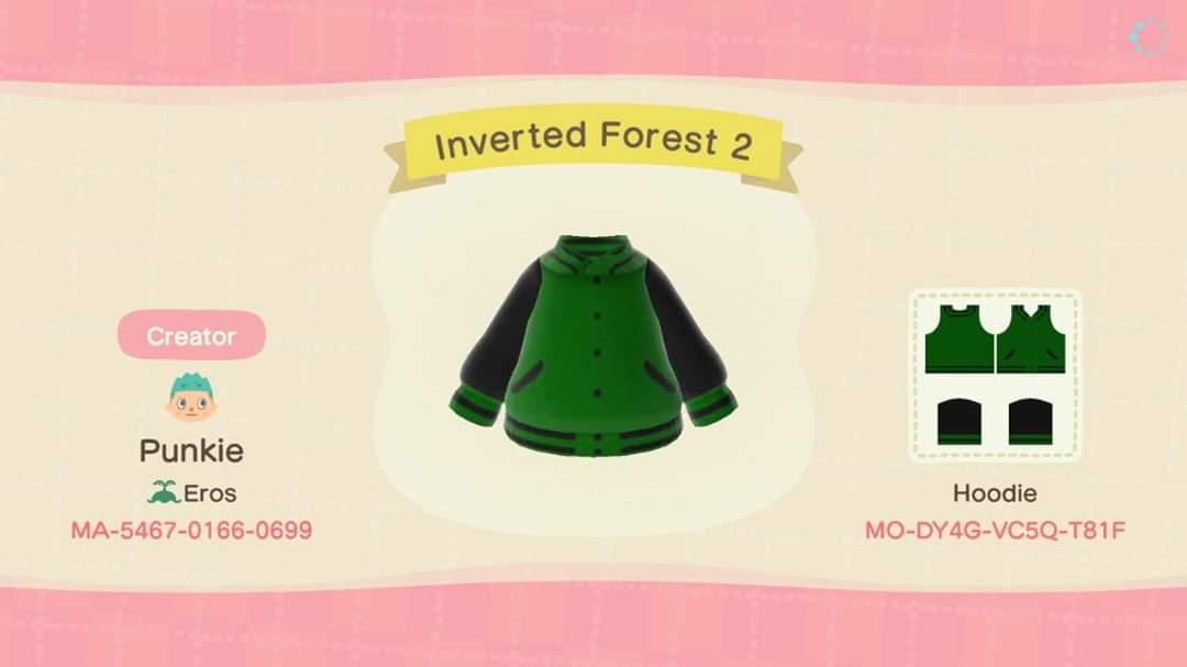 Animal Crossing Design Code: MO-DY4G-VC5Q-T81F Inverted Forest 2