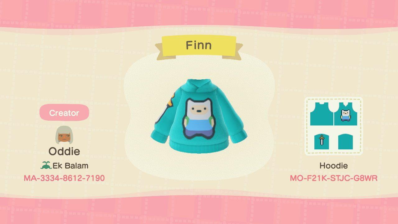 Animal Crossing Design Code: MO-F21K-STJC-G8WR Finn