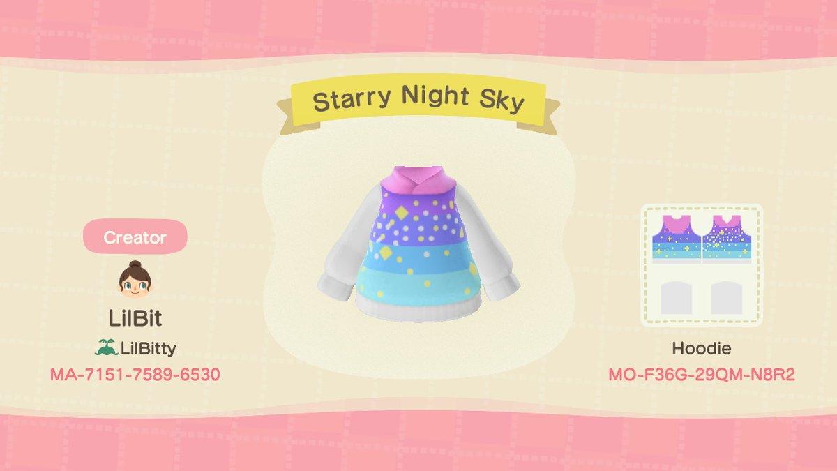Animal Crossing Design Code: MO-F36G-29QM-N8R2 Starry Night Sky