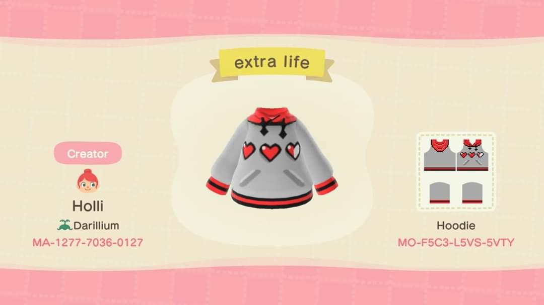 Animal Crossing Design Code: MO-F5C3-L5VS-5VTY extra life