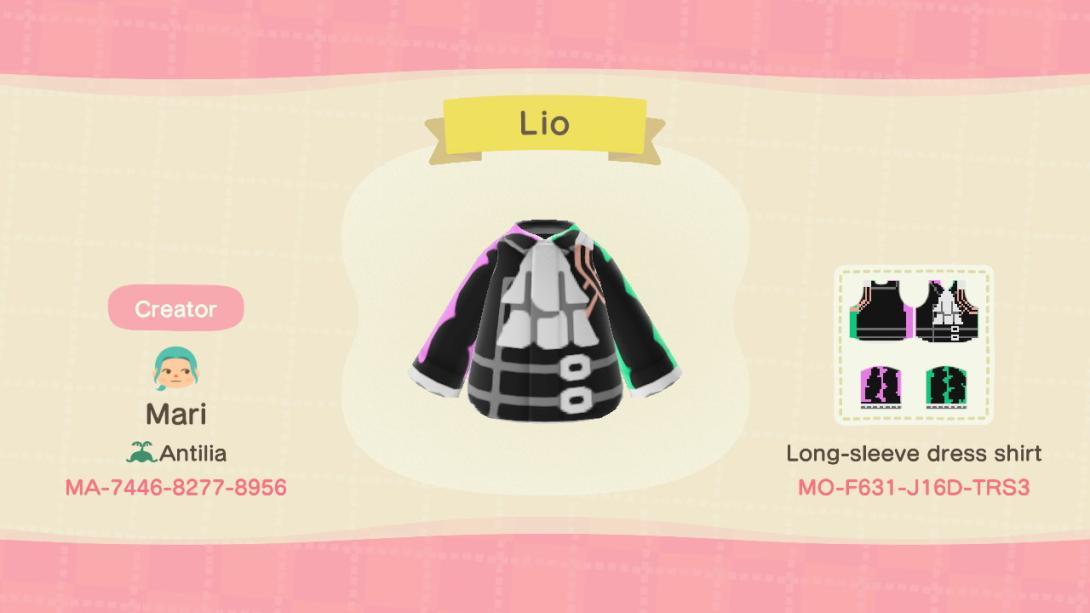 Animal Crossing Design Code: MO-F631-J16D-TRS3 Lio