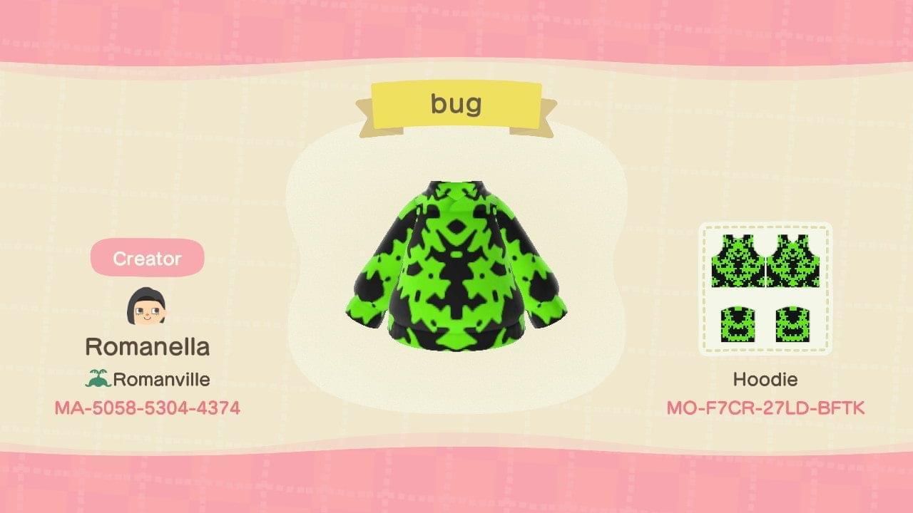 Animal Crossing Design Code: MO-F7CR-27LD-BFTK Bug