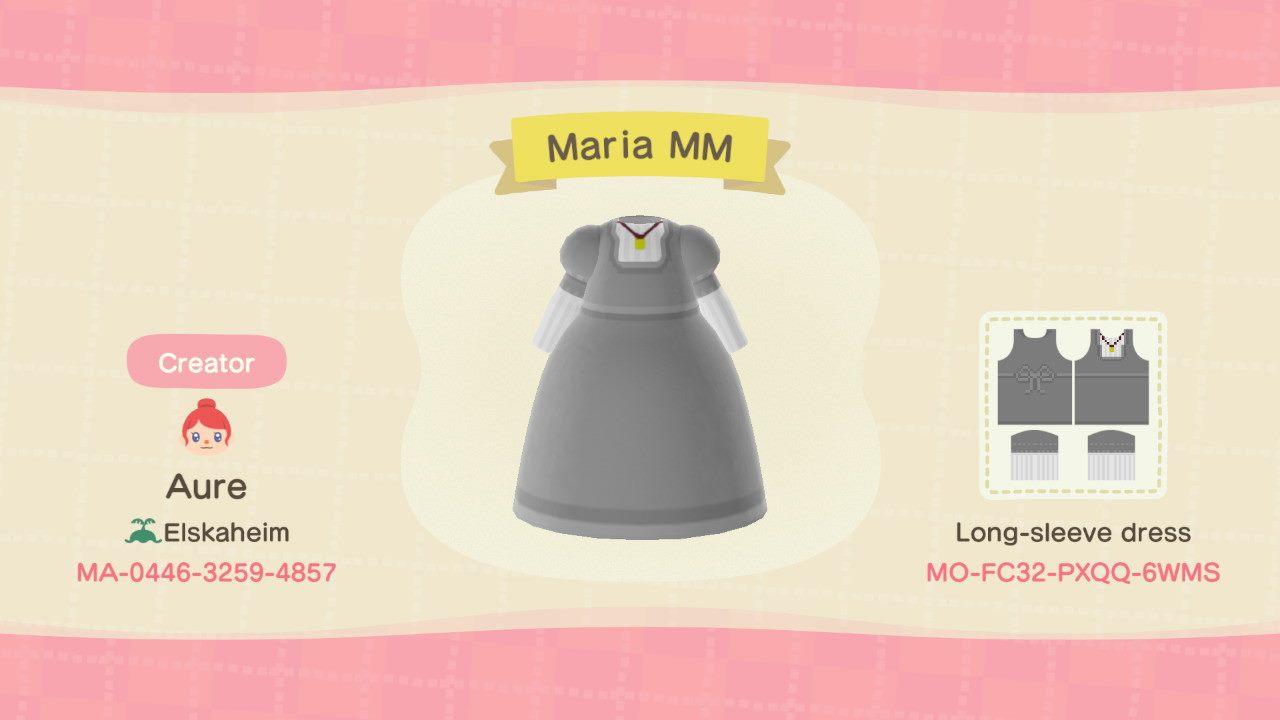 Animal Crossing Design Code: MO-FC32-PXQQ-6WMS Maria MM