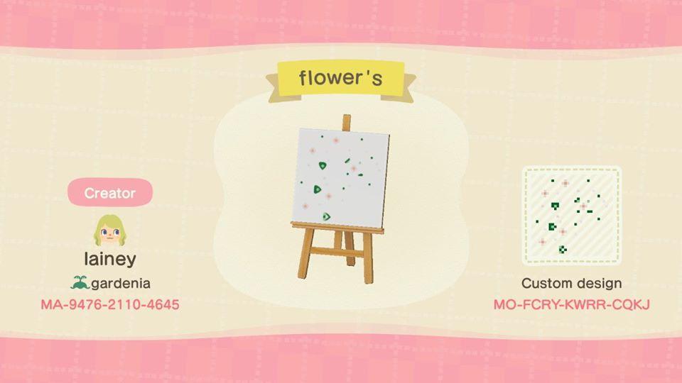 Animal Crossing Design Code: MO-FCRY-KWRR-CQKJ flower's 1