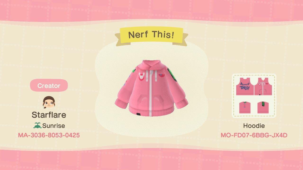 Animal Crossing Design Code: MO-FD07-6BBG-JX4D Nerf This!