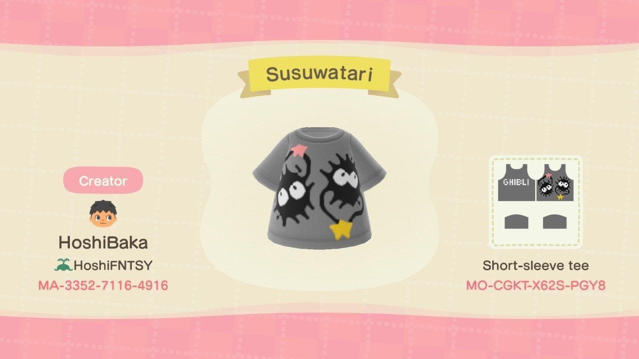 Animal Crossing Design Code: MO-FEC3-3C49-1956 Susuwatari