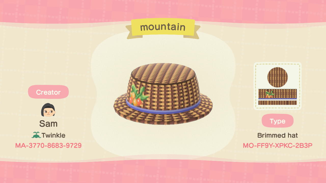 Animal Crossing Design Code: MO-FF9Y-XPKC-2B3P Mountain