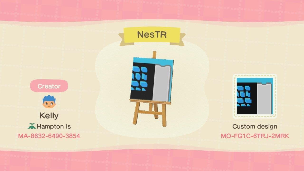 Animal Crossing Design Code: MO-FG1C-6TRJ-2MRK Mario NES TR