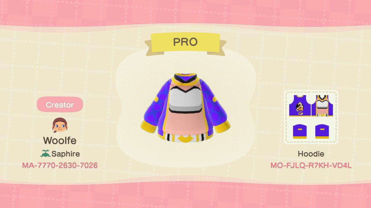 Animal Crossing Design Code: MO-FJLQ-R7KH-VD4L Pro KDA Akali Top