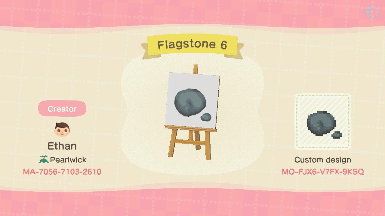 Animal Crossing Design Code: MO-FJX6-V7FX-9KSQ Flagstone 6