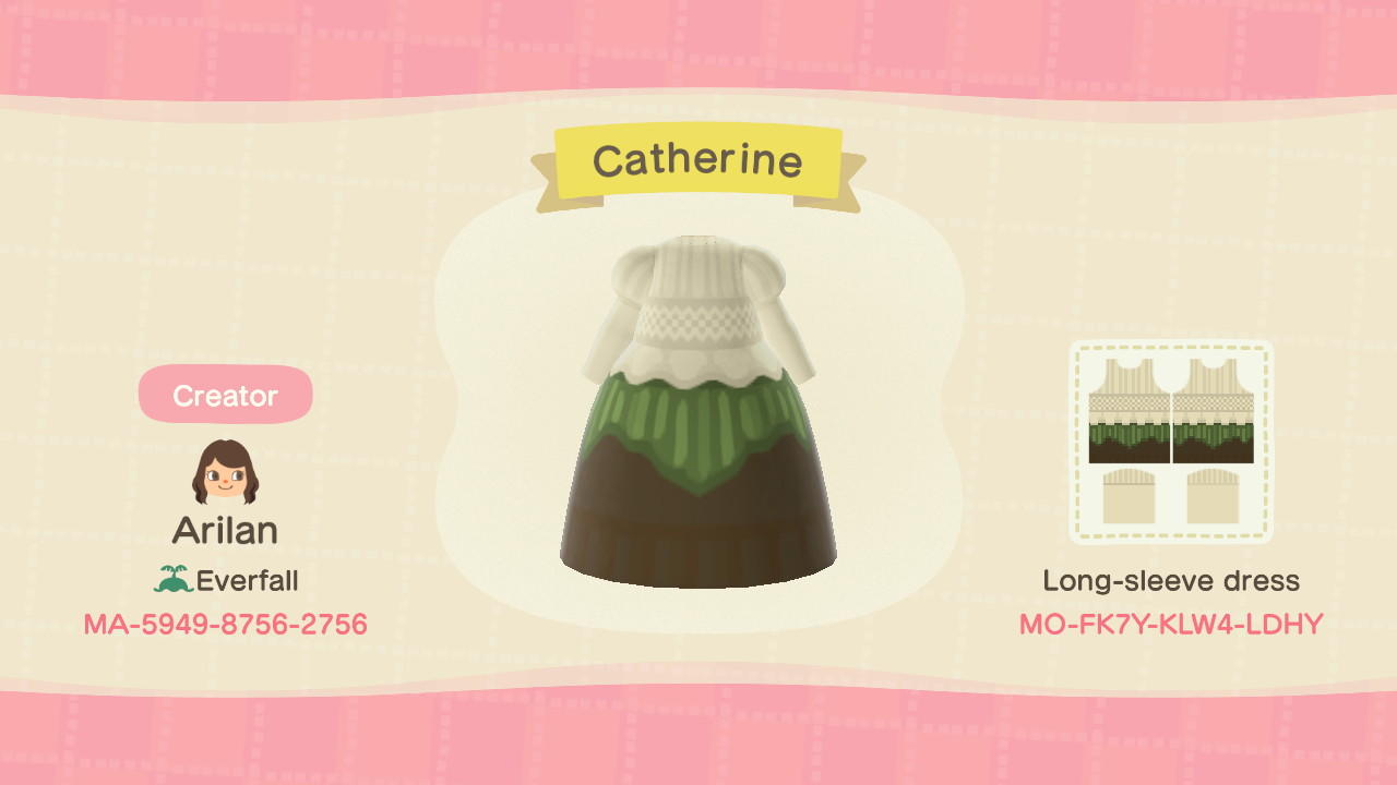 Animal Crossing Design Code: MO-FK7Y-KLW4-LDHY Catherine
