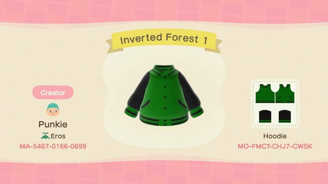 Animal Crossing Design Code: MO-FMCT-CHJ7-CWSK Inverted Forest 1