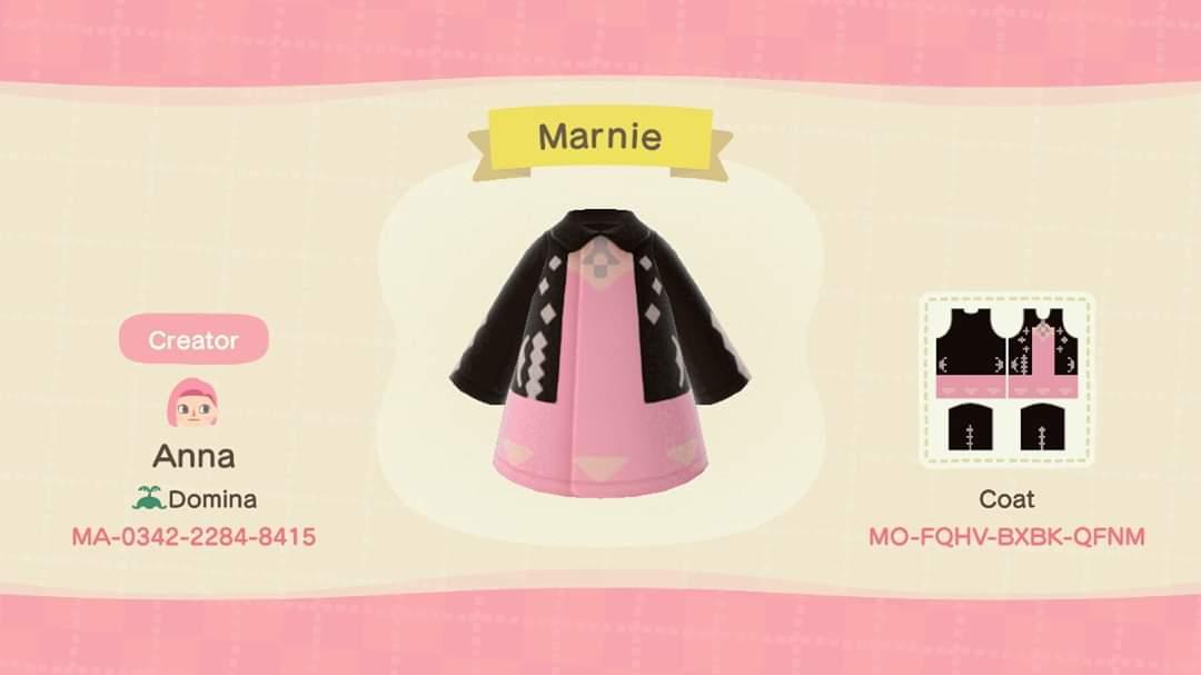 Animal Crossing Design Code: MO-FQHV-BXBK-QFNM Marnie