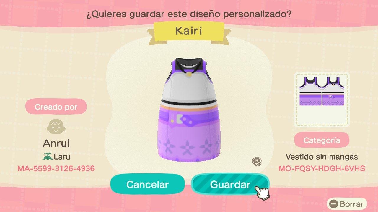 Animal Crossing Design Code: MO-FQSY-HDGH-6VHS KH1 - Kairi