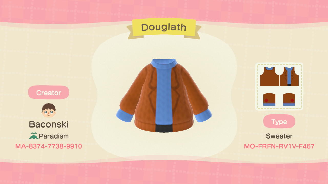 Animal Crossing Design Code: MO-FRFN-RV1V-F467 Douglath