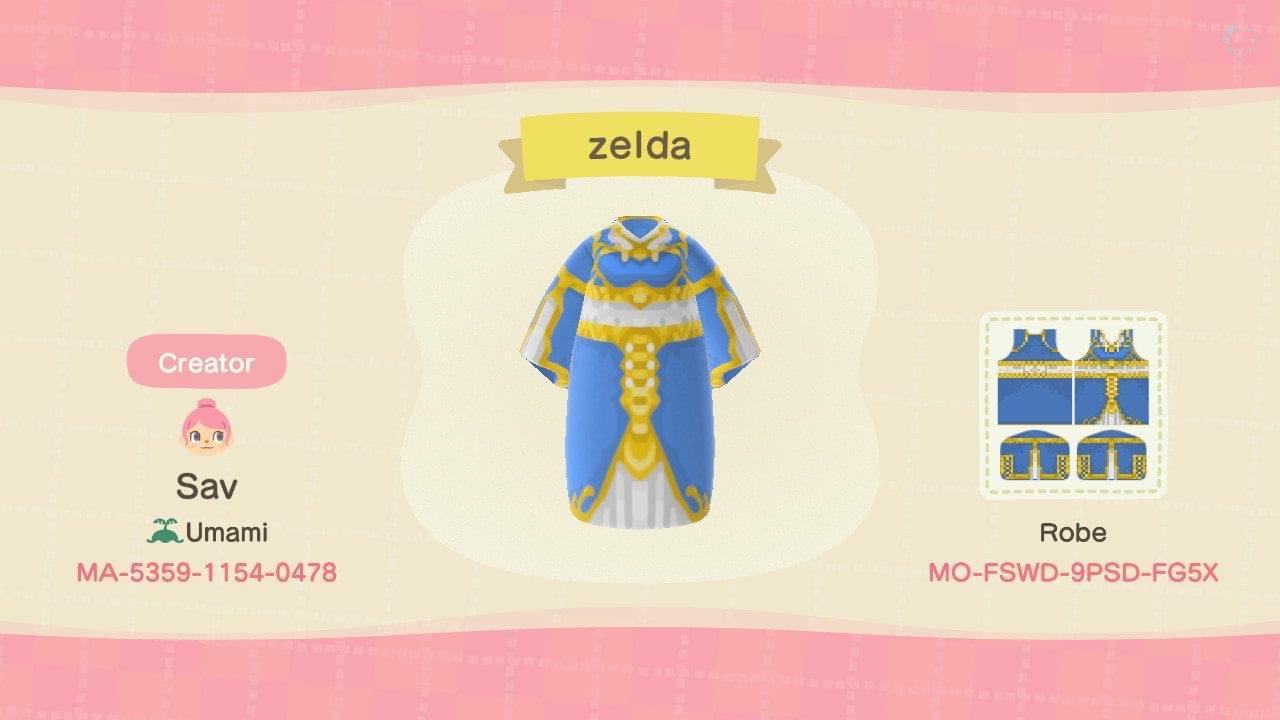 Animal Crossing Design Code: MO-FSWD-9PSD-FG5X Zelda
