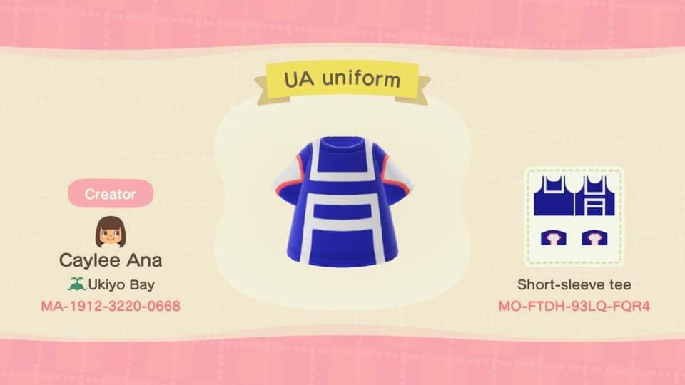 Animal Crossing Design Code: MO-FTDH-93LQ-FQR4 UA uniform