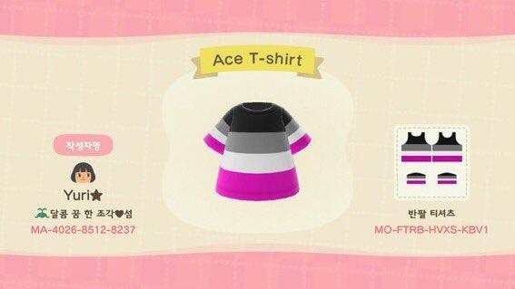 Animal Crossing Design Code: MO-FTEB-HVXS-KBV1 Ace T- shirts