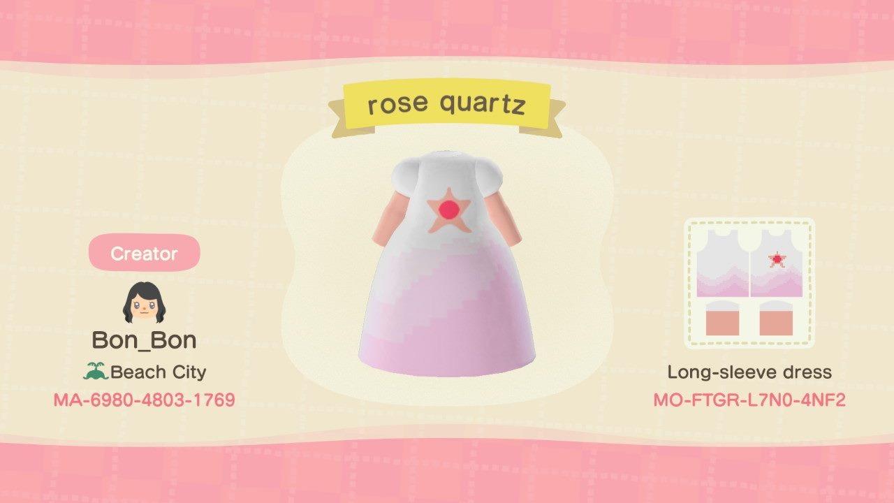 Animal Crossing Design Code: MO-FTGR-L7N0-4NF2 Rose quartz