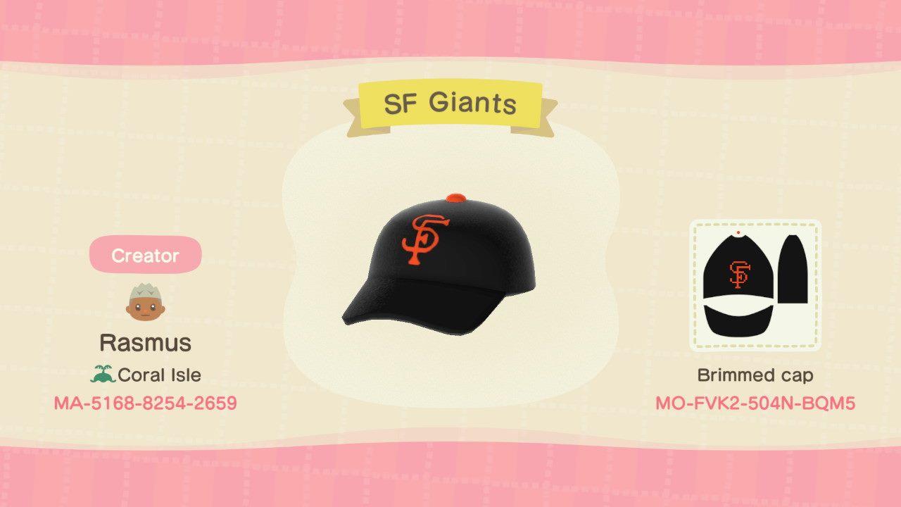 Animal Crossing Design Code: MO-FVK2-504N-BQM5 San Francisco Giants