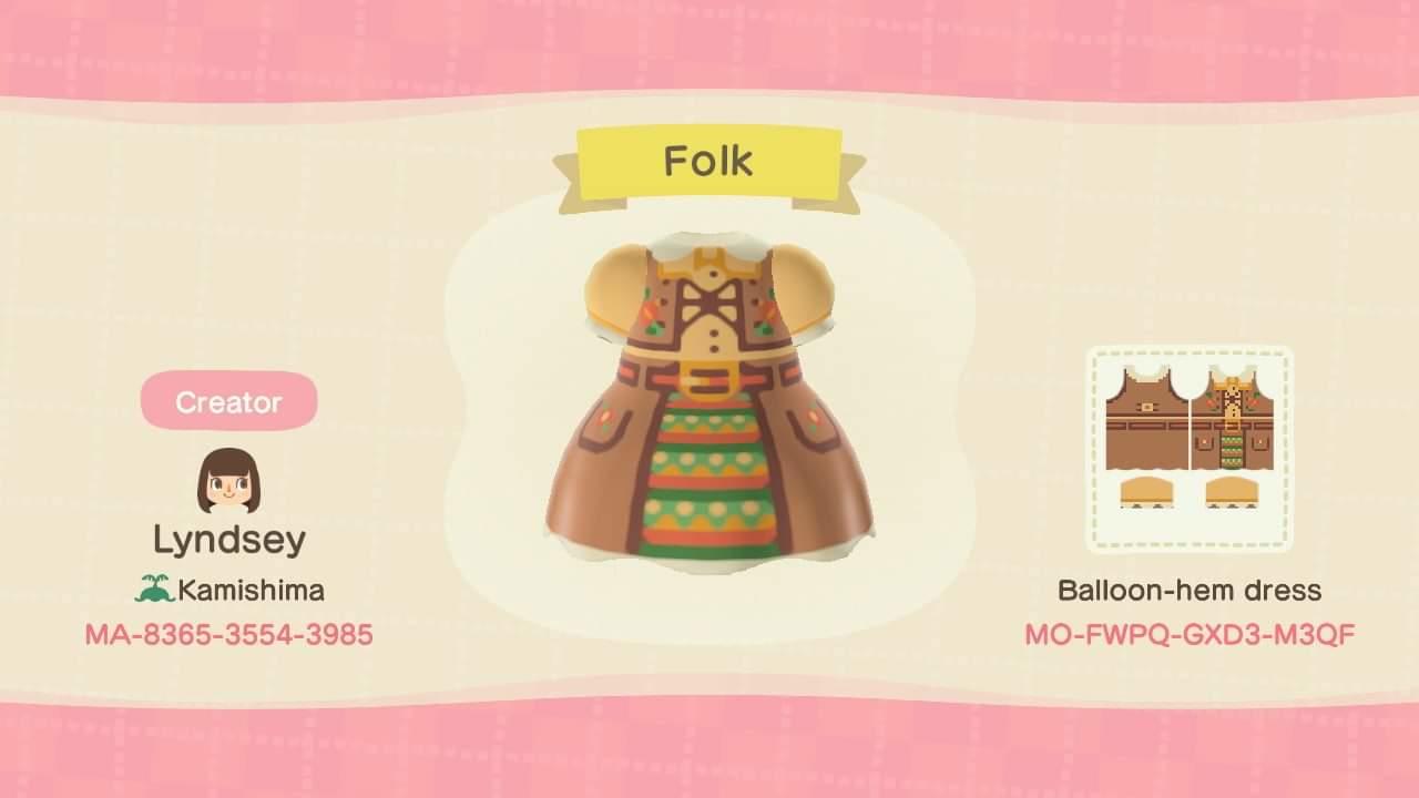 Animal Crossing Design Code: MO-FWPQ-GXD3-MFQF Folk
