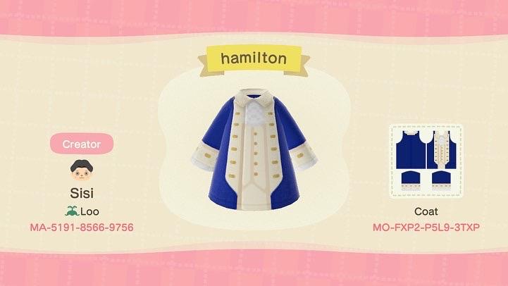 Animal Crossing Design Code: MO-FXP2-P5L9-3TXP hamilton