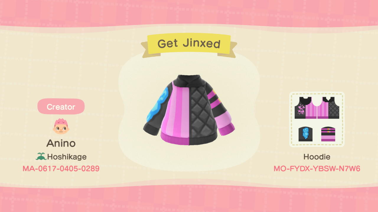 Animal Crossing Design Code: MO-FYDX-YBSW-N7W6 Get Jinxed