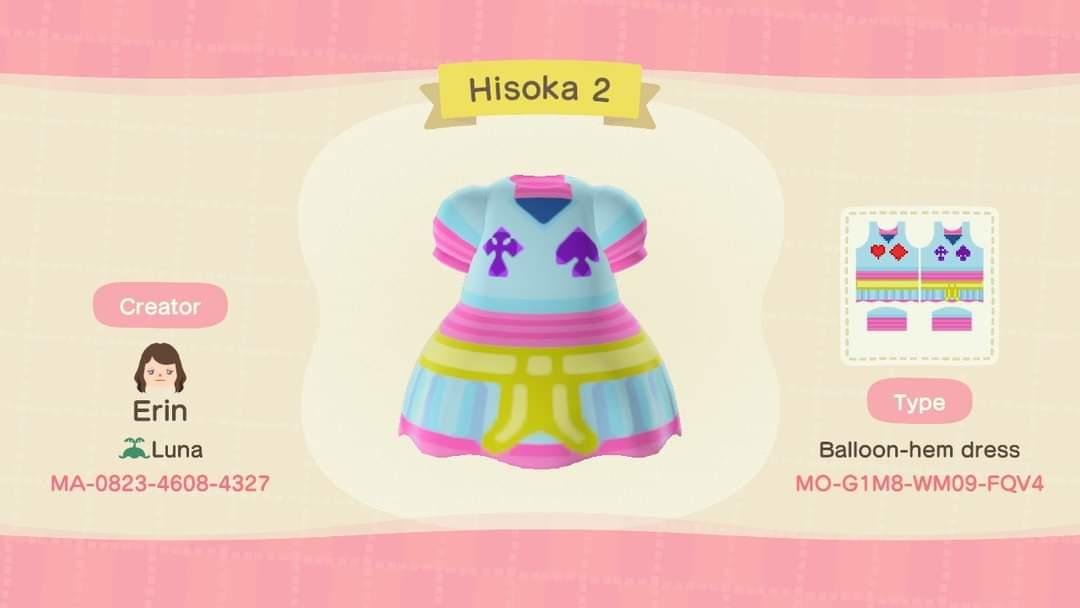 Animal Crossing Design Code: MO-G1M8-WM09-FQV4 Hisoka 2