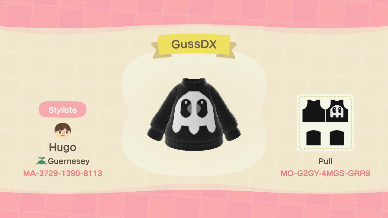 Animal Crossing Design Code: MO-G2GY-4MGS-GRR9 GussDX
