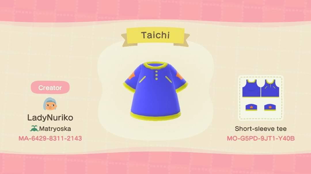 Animal Crossing Design Code: MO-G5PD-9JT1-Y40B Digimon Taichi