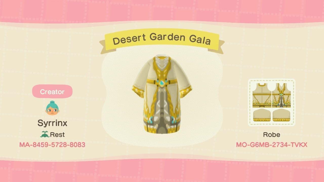 Animal Crossing Design Code: MO-G6MB-2734-TVKX Desert Garden Gala