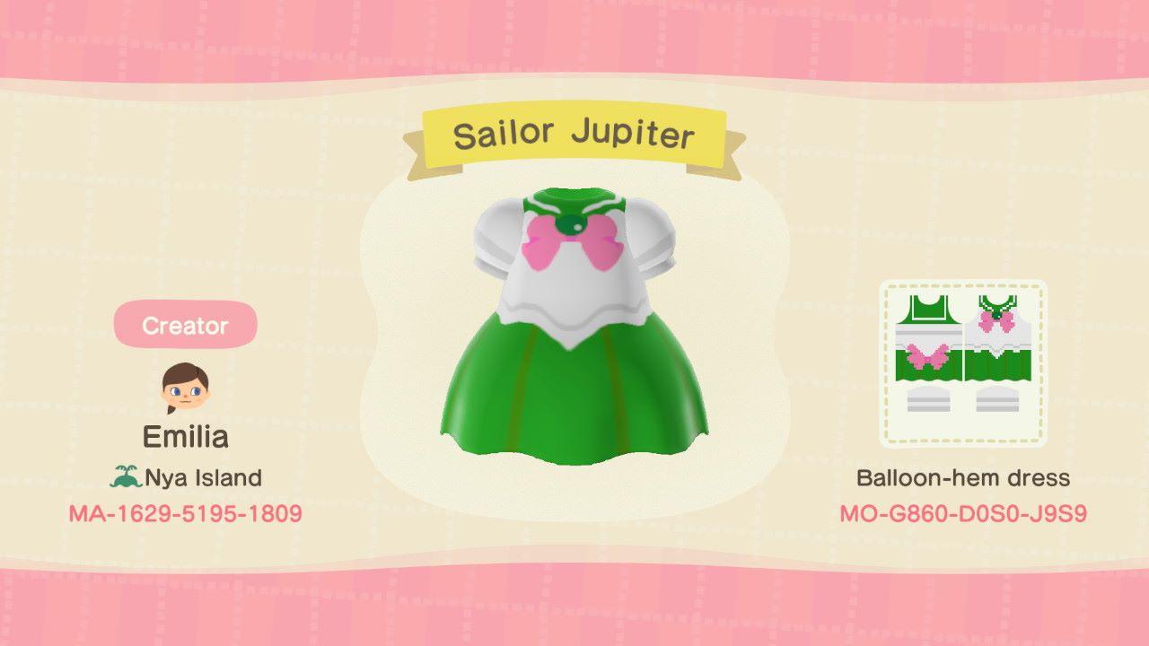 Animal Crossing Design Code: MO-G860-D0S0-J9S9 Sailor Jupiter