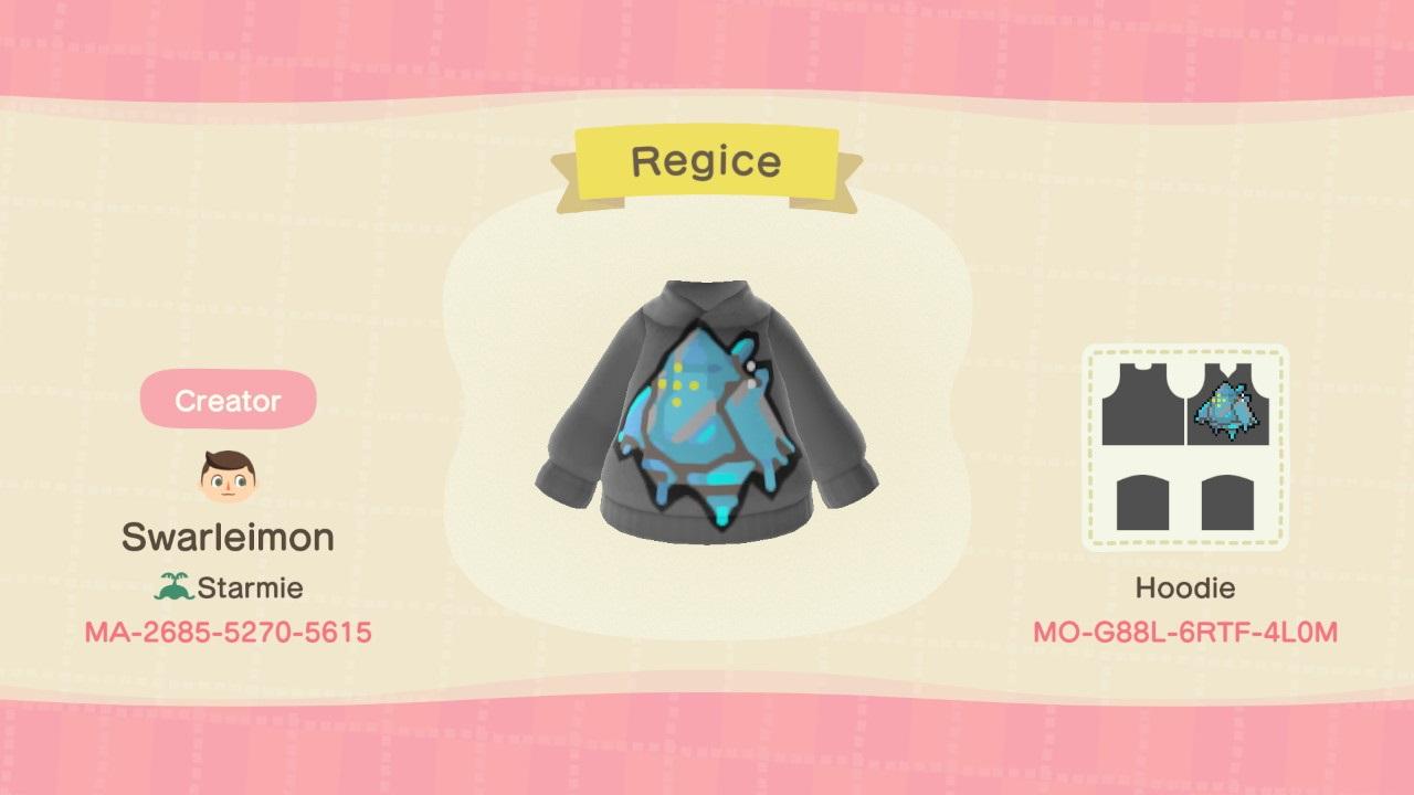 Animal Crossing Design Code: MO-G88L-6RTF-4L0M Regice