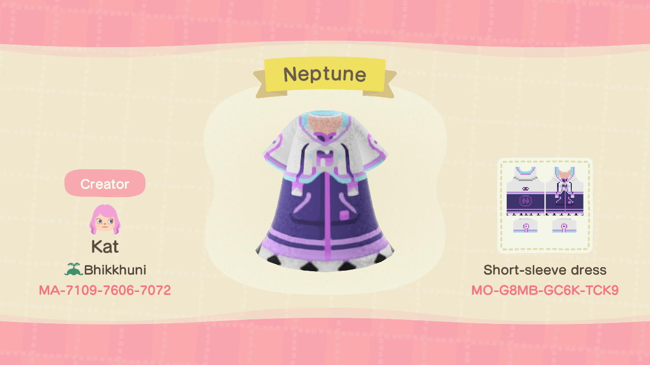 Animal Crossing Design Code: MO-G8MB-GC6K-TCK9 Neptune -BackUpdated