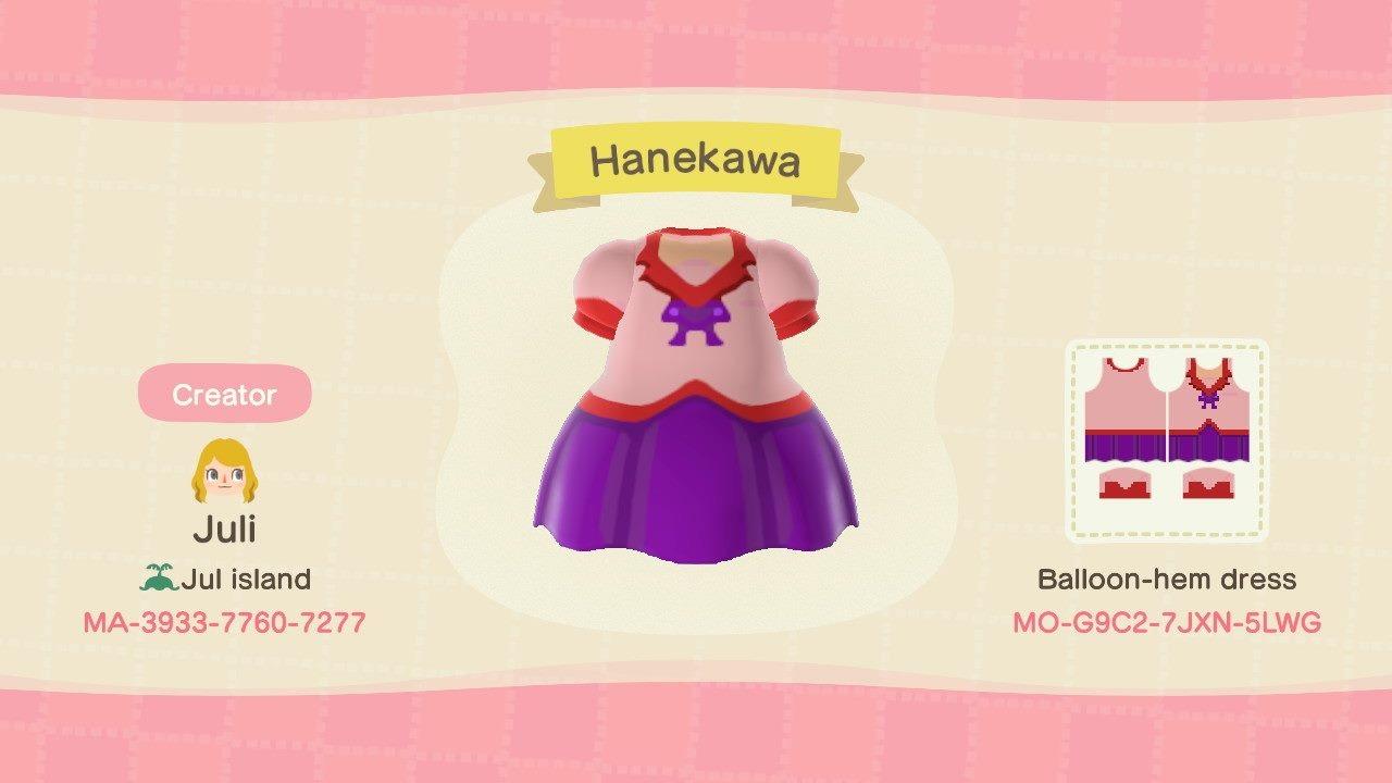 Animal Crossing Design Code: MO-G9C2-7JXN-5LWG Hanekawa