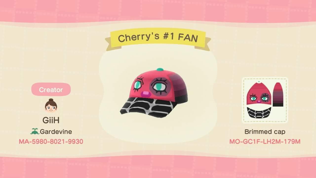 Animal Crossing Design Code: MO-GC1F-LH2M-179M Cherry&#39;s #1 FAN