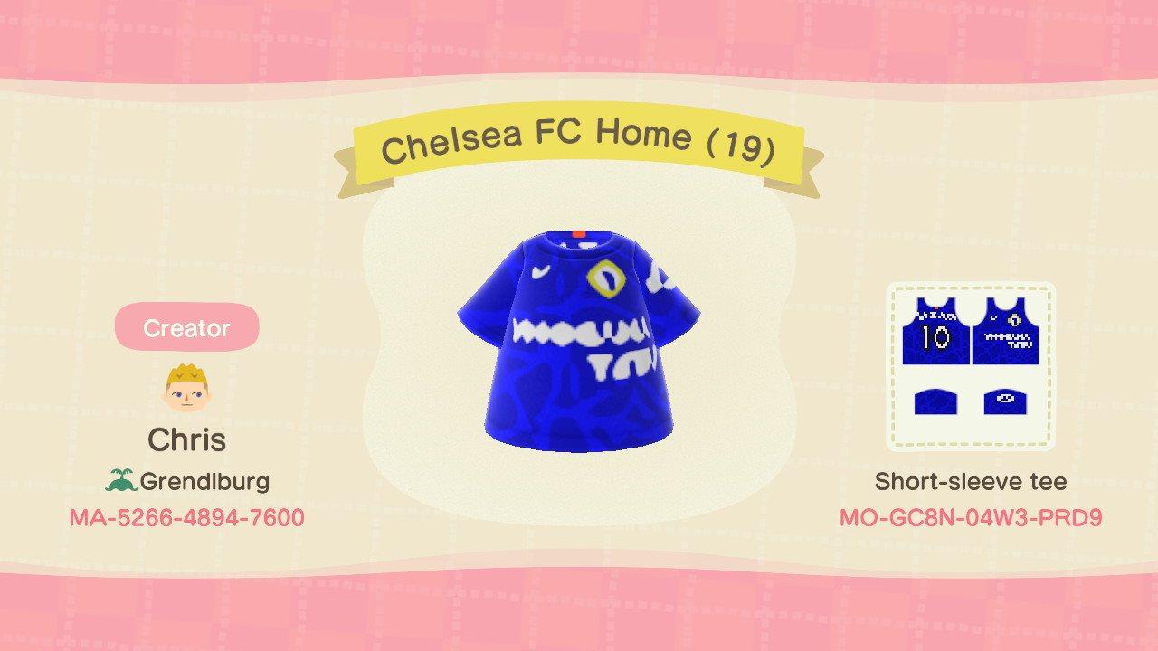 Animal Crossing Design Code: MO-GC8N-04W3-PRD9 Chelsea FC Home (19)