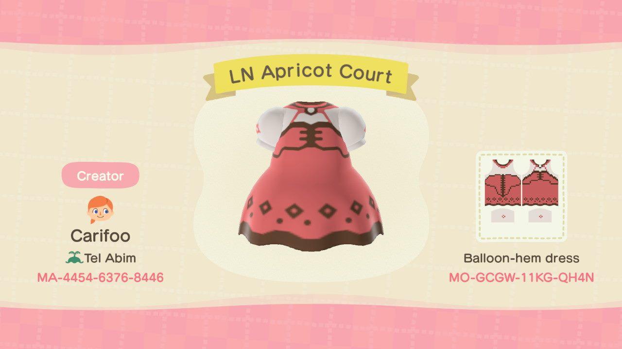 Animal Crossing Design Code: MO-GCGW-11KG-QH4N LN Apricot Court