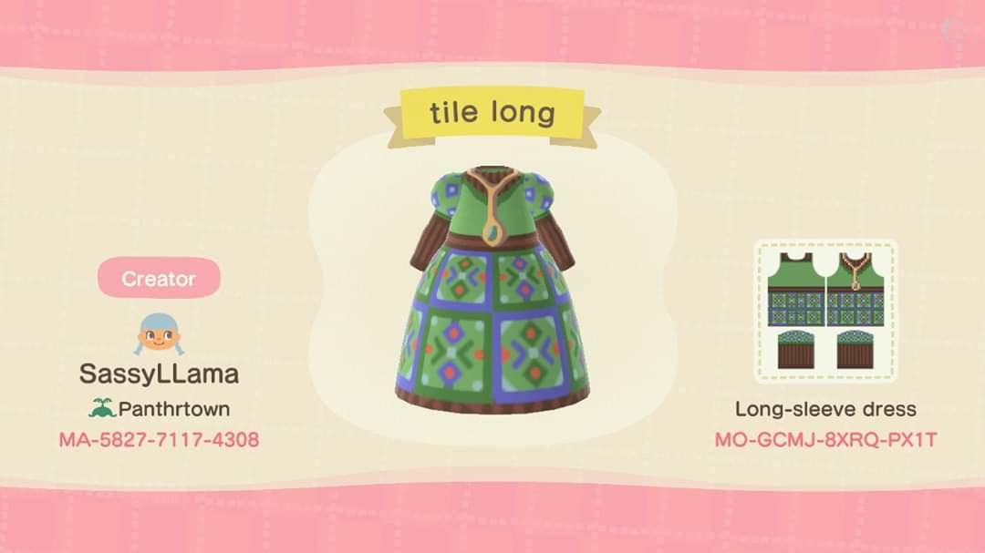 Animal Crossing Design Code: MO-GCMJ-8XRQ-PX1T TILE LONG