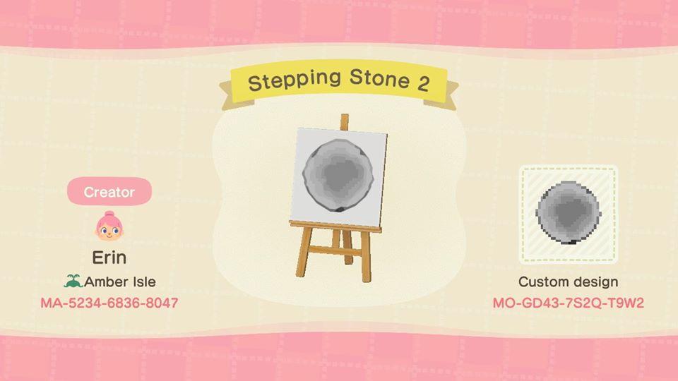 Animal Crossing Design Code: MO-GD43-7S2Q-T9W2 Stepping Stone2 Path
